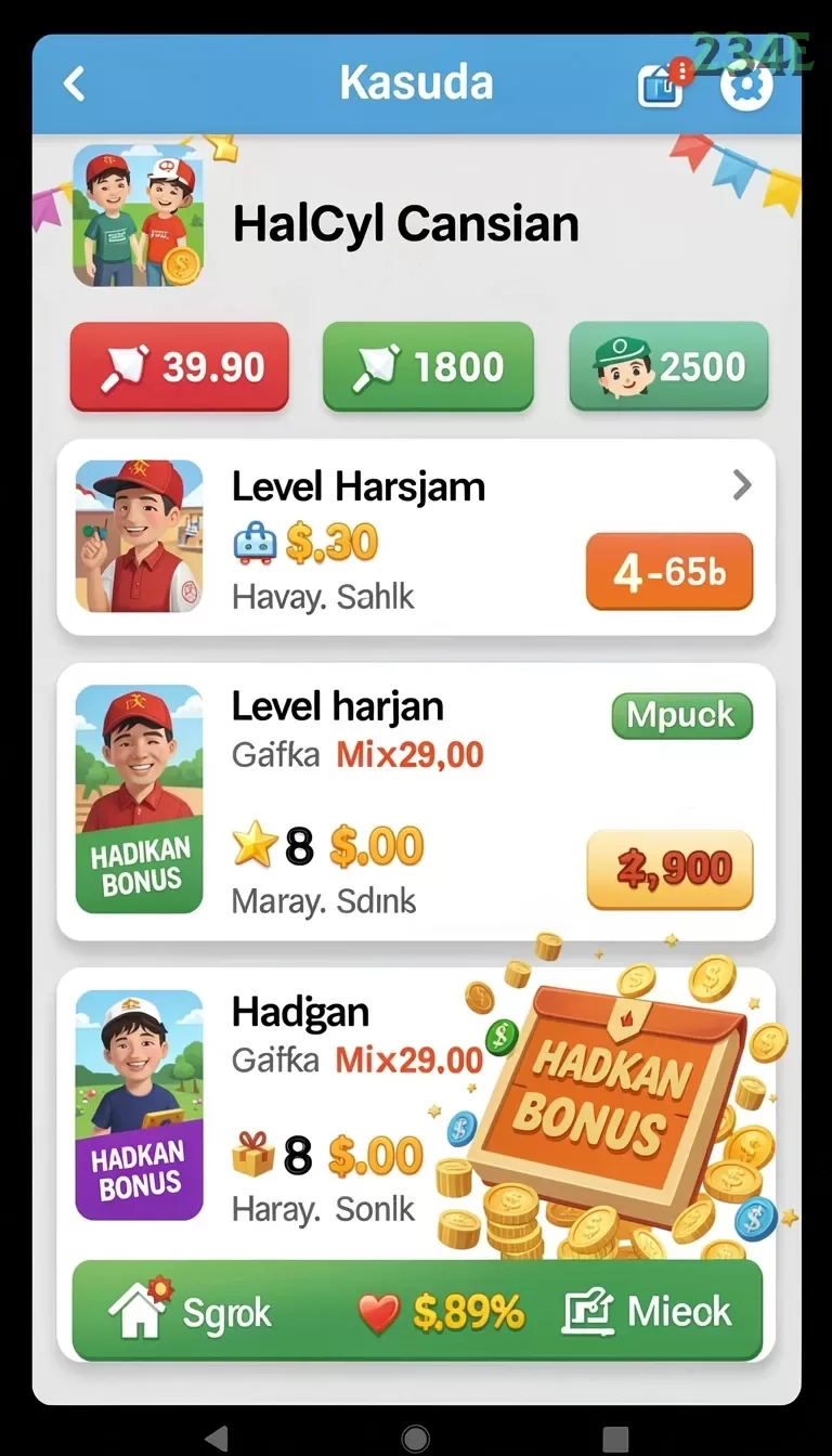 Cuplikan layar TOKYO88 — menu navigasi